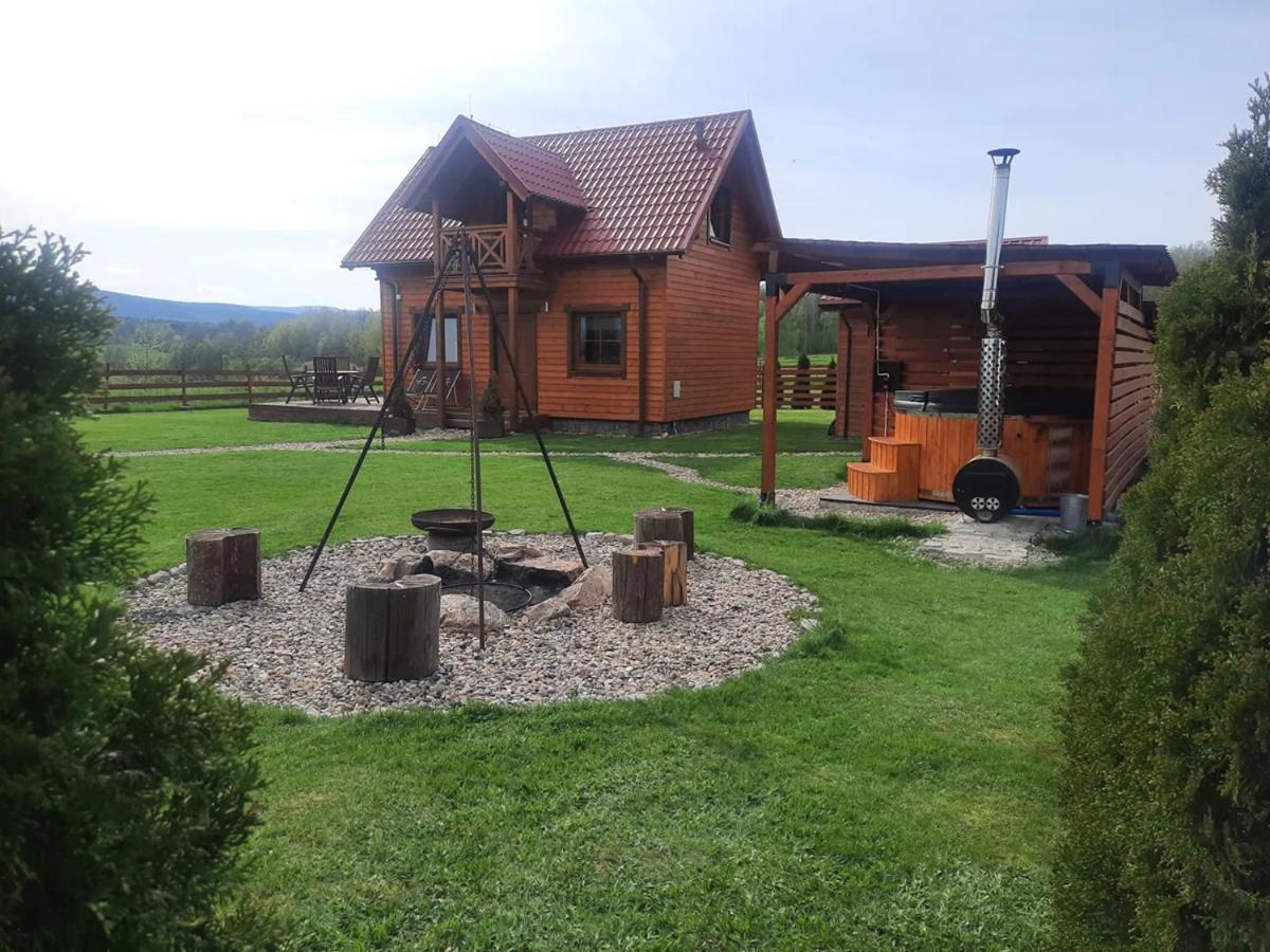 Drewniane Domki Z Prywatnym Jacuzzi I Widokiem Na Gory - Klimatyczny Kompleks W Gorach Izerskich #Widogruszka Grudza エクステリア 写真